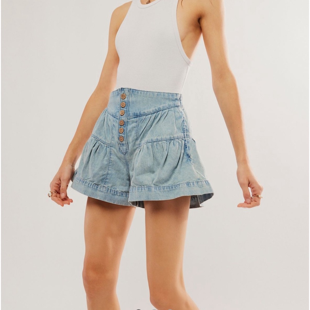 We the Fleur Denim Shorts